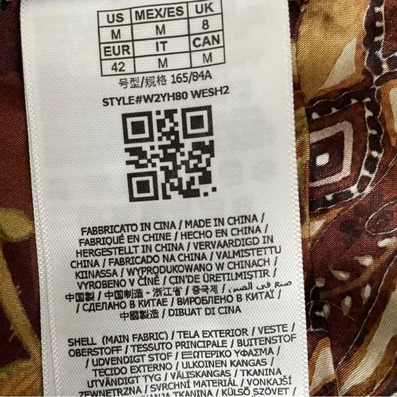 Guess Women's Blue & Brown Paisley V-Neck Cami Top - Picture 13 of 13